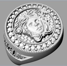 tjo 33 le diamant or de l'anneau 3d print model - Mito3D