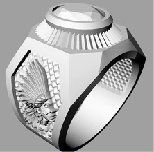 tjo 34 diamond gold ring 3d print model - Mito3D