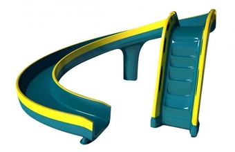 toboggan slide 3d model in entertainment center 3dexport playground toys 3d print model - Mito3D