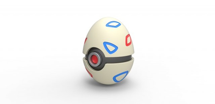 togepi küre 3d yazdır model in 3dexport yumurta top konteyner oyuncak yazdırılabilir 3d print model - Mito3D