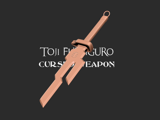 toji fushiguro weapon inverted spear of heaven 3d print model in scans replicas 3dexport knife manga anime character printable blade dagger jujutsu kaisen cursed art 3d print model - Mito3D