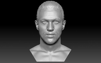 tom hardy bust 3d printing ready stl obj formats print model in sculpture 3dexport cillian murphy di caprio pitt smith venom mad max peaky blinders gangster mafia hollywood celebrity oscars character 3d print model - Mito3D