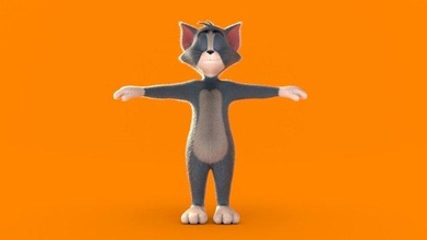 tom low poly plataforma animación gratis dibujos animados animal hombre mascota gato Arte personaje 3d modelado Encendiendo representación uv cartografía texturizado 3d print model - Mito3D