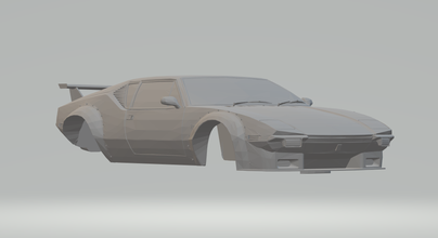 tomaso pantera 3d yazdır model in araç 3dexport döküm yuva araba slotcar sıcak tekerlekler ayarlama stl yarış juguetes wrc ralli süper arabalar 3d print model - Mito3D