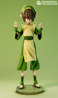 toph beifong avatar last airbender  child avatar cartoon character female mage toph  3d print model - Mito3D