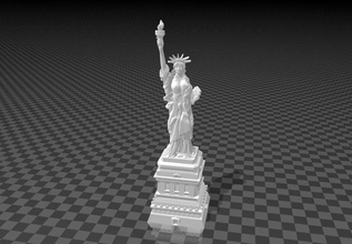 seins nus nycs statue of liberté 3d impression modèle in sculpture 3dexport nyc medelis3d medelis dame fille art 3dprint stl buste 3d print model - Mito3D