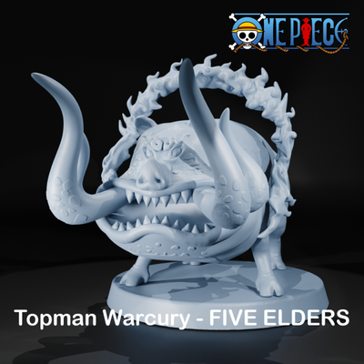 topman warcury - five elders transformation 3d print model in sculpture 3dexport luffy nika zoro nami 3d print model - Mito3D