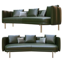 torii sofá verde cuero 3d print model - Mito3D