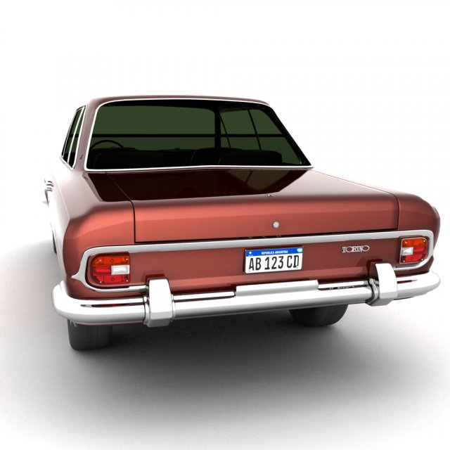 torino 380w 1967 1970 3d modelo in velho carros 3dexport clássico argentina 380 ika antiguidade esporte carro automotivo veículo 3D print model - Mito3D