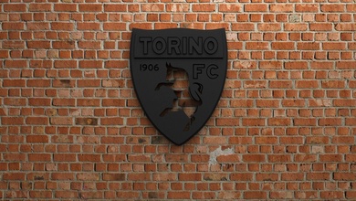 Torino fc logotipo objetivo Esportes jogos Toque futebol fifa liga campeonato concorrência Europa ícone estádio equipe campeões 3d 3dprint esculturas Itália 3d print model - Mito3D