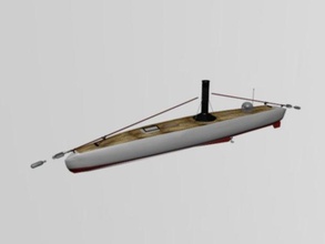 siluro battello vapore alianza 3d stampa modello in 3dexport barca pacifico guerra perù chile 1879 arica 3d print model - Mito3D