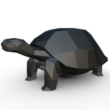 schildkröte zahl 3d drucken modell tiere 3dexport galapagos riese origami tier lowpoly reptil poly 3d print model - Mito3D