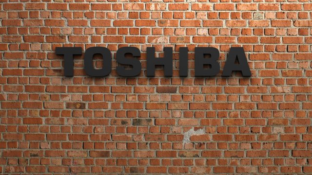 Toshiba logo ordenador portátil tecnologia sitio web icono símbolo ios 3D print model - Mito3D