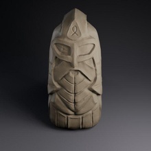 totem odino discorso viki vichinghi dios celta estatuilla escultura runa 3d print model - Mito3D