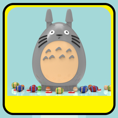 totoro piggy bank or easter egg 3d print model in toys 3dexport easteregg easter-eggs eggs pascua candy candybar candybox box container candies gift southpark 3d print model - Mito3D
