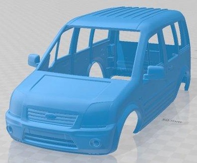 tourneo relier swb 2014 imprimable corps voiture 3d impression modèle in automobile 3dexport fente scalextric tamiya rc miniz loisir micro 3d print model - Mito3D
