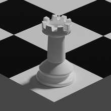 tower chess piece 3d print model in game accessories 3dexport tower3d chessboard parts 3d print model - Mito3D