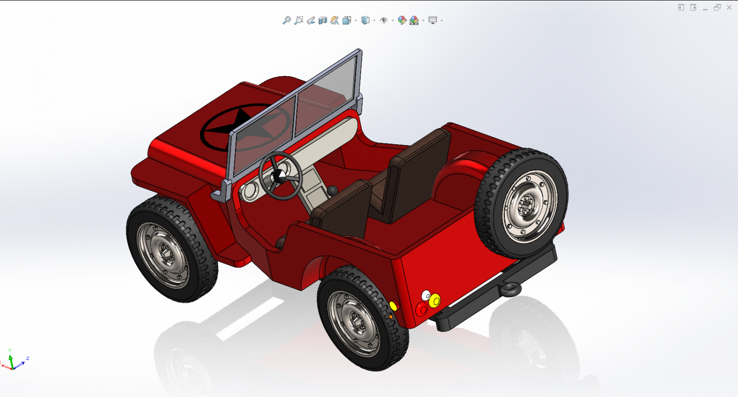 Spielzeug Jeep Wagen 3D print model - Mito3D