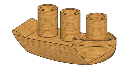 oyuncak gemi çocuklar göstermelik ev çerçeve 3d print model - Mito3D