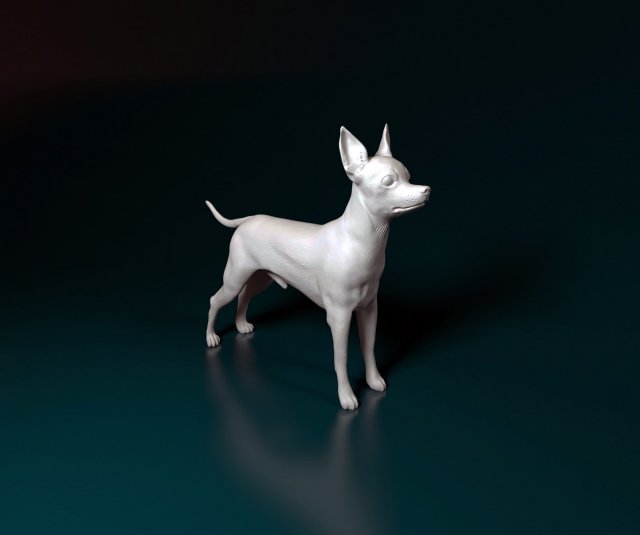 Spielzeug Terrier Hund Tier gedruckt stl obj zwerg Mini 3D print model - Mito3D