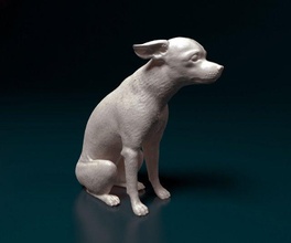 juguete terrier perro animal listo imprimir imprimible stl obj 3d print model - Mito3D