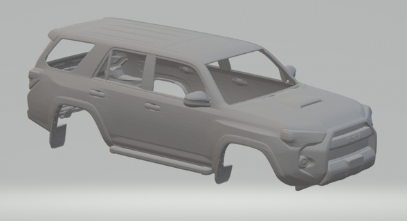 Toyota 4runner trd véhicule moulé pression roues chaudes voiture chaud jouets impression course 3d print model - Mito3D