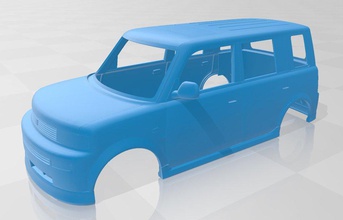 toyota bb druckbare Körper Auto bedruckbar ist slot scalextric tamiya rc miniz hobby 1-10 1-24 1-32 3d print model - Mito3D