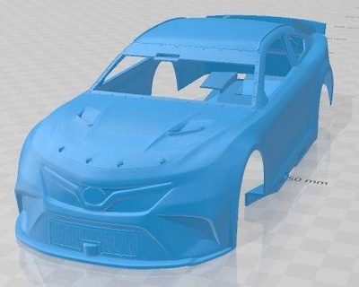 toyota camry nascar nextgen 2022 printable body car 3d print model in automotive 3dexport slot scalextric tamiya rc miniz hobby micro 3d print model - Mito3D