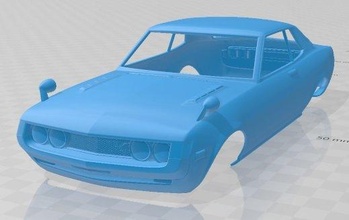 toyota celica 1600 gt cupê 1973 imprimível corpo carro 3d impressão modelo in automotivo 3dexport fenda escalextrico tamiya rc miniz passatempo micro 3d print model - Mito3D