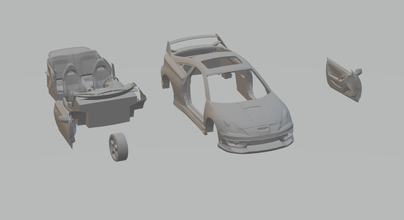 toyota celica 3d yazdır model in araç 3dexport sıcak tekerlekler döküm scx yuva araba slotcar stl yazdırılabilir rcmodel traxxa kyosho scalterix yarış sedan spor arabalar 3d print model - Mito3D