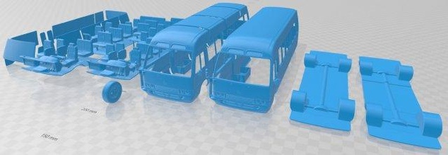 toyota coaster bus 2014 printable slot scalextric tamiya rc miniz hobby micro 3d print model - Mito3D