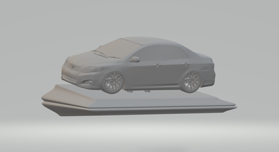 toyota corolla 2012 3d yazdır model in araç 3dexport döküm yuva araba sıcak tekerlekler suv honda alçak sürücü 3d print model - Mito3D