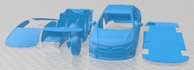 toyota corolla 2014 usa printable car automotive slot scalextric tamiya rc miniz hobby micro 3d print model - Mito3D