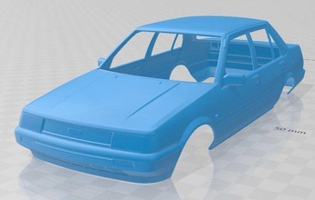 toyota corola e80 1983 imprimível corpo carro 3d impressão modelo in automotivo 3dexport fenda escalextrico tamiya rc miniz passatempo micro 3d print model - Mito3D