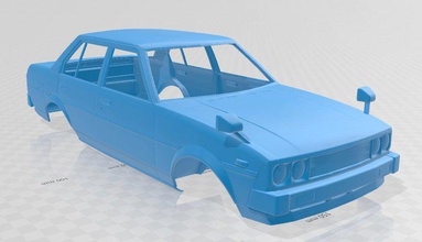 toyota corolla ke70 imprimible cuerpo del coche la corola ranura scalextric tamiya rc miniz hobby 3d print model - Mito3D