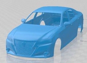 toyota crown hybrid athlete 2013 printable body car slot scalextric tamiya rc miniz hobby micro 3d print model - Mito3D