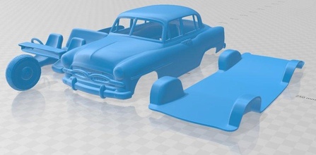toyota crown rsd deluxe 1955 printable car slot scalextric tamiya rc miniz hobby micro 3d print model - Mito3D