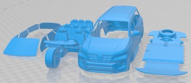 toyota più fortunato trd 2021 stampabile macchina 3d Stampa modello settore automobilistico fessura scalextric tamiya rc miniz passatempo micro 3d print model - Mito3D