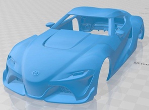 Toyota ft 1 2014 druckbar Körper Wagen Slot scalextric tamiya rc miniz Hobby Mikro 3d print model - Mito3D