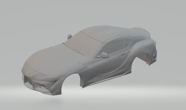 toyota gr supra 2020 3d print model in vehicle 3dexport diecast slot slotcar slotcars hotwheels scx 3d print model - Mito3D