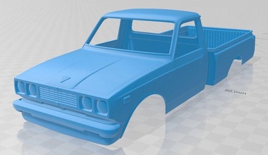 toyota hilux 1972 imprimível corpo carro 3d impressão modelo in automotivo 3dexport fenda escalextrico tamiya rc miniz passatempo micro rastejante 3d print model - Mito3D