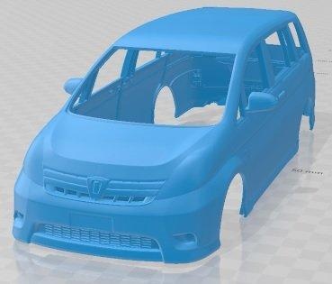 toyota isis 2012 stampabile corpo macchina settore automobilistico fessura scalextric tamiya rc miniz passatempo micro 3d print model - Mito3D