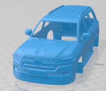 toyota tierra crucero 200 2021 imprimible cuerpo coche vehiculo automotor espacio scalextric Tamiya rc miniz pasatiempo micro 3d print model - Mito3D