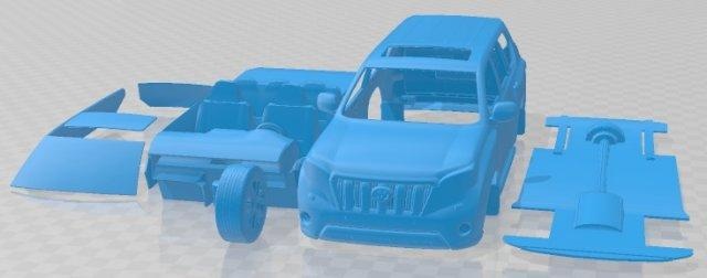 Toyota arazi kruvazör 2014 yazdırılabilir araba otomotiv yuva ölçülü Tamiya rc miniz hobi mikro döküm 3d print model - Mito3D