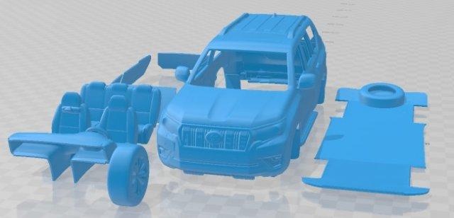 toyota tierra crucero 2021 imprimible coche vehiculo 3d impresión modelo in automotor 3dexport espacio scalextric tamiya rc miniz pasatiempo micro 3d print model - Mito3D