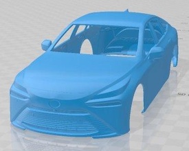 Toyota Mirai 2022 druckbar Körper Wagen Slot scalextric tamiya rc miniz Hobby Mikro 3d print model - Mito3D