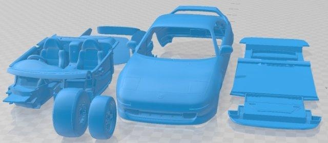 toyota mr2 k20 printable car automotive slot scalextric tamiya rc miniz hobby micro 3d print model - Mito3D