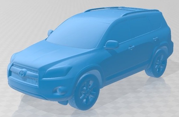 toyota rav4 2010 limité imprimable voiture 3d impression modèle in automobile 3dexport diorama modélisation loisir solide échelle 3d print model - Mito3D