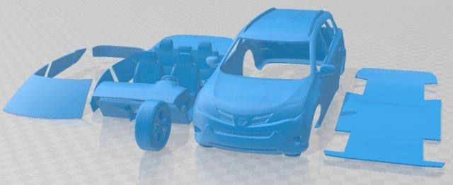 toyota rav4 2015 printable car automotive slot scalextric tamiya rc miniz hobby micro diecast 3d print model - Mito3D