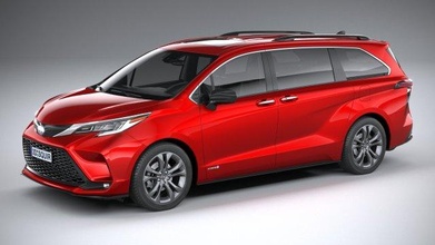 toyota sienna xse 2021 2020 2022 2023 mpv minivan van minibus japan car passenger multipassenger multi siena family 3d print model - Mito3D